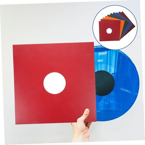 MAGICLULU 5pcs Vinyl Record Sleeves Protective Covers for Simple Design Prevents Dust and Enhances Record Longevity for Collectors and in Saudi Arabia