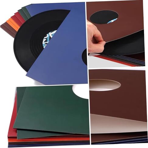 MAGICLULU 5pcs Vinyl Record Sleeves Protective Covers for Simple Design Prevents Dust and Enhances Record Longevity for Collectors and in Saudi Arabia