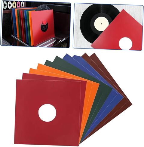 MAGICLULU 5pcs Vinyl Record Sleeves Protective Covers for Simple Design Prevents Dust and Enhances Record Longevity for Collectors and in Saudi Arabia