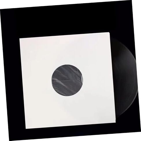 Happyyyami 6pcs سجل Vinyl حقيبة داخلية لتخزين التسجيل الأبيض أغطية ألبوم غلاف الغبار من ورق kraft in Saudi Arabia