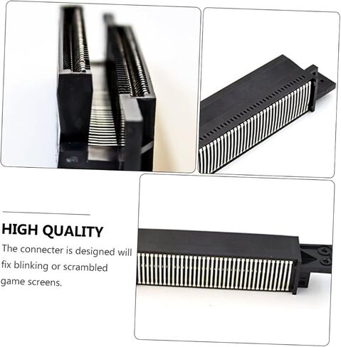 ARTIBETTER 2pcs NES-Connector Game Console Gaming IEM Game Machine Accessories 72 Pin Connector Console Slot Tool 72 Pin Replacement Connector Machine Repair Part Plastic Black in Saudi Arabia
