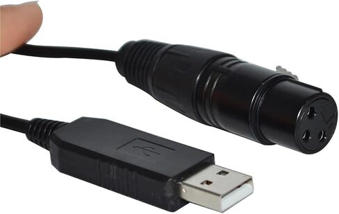 RS485 DMX512 to USB XLR 3PIN 3P DMX Female Controller KABLE(5m,Color C) in Kuwait