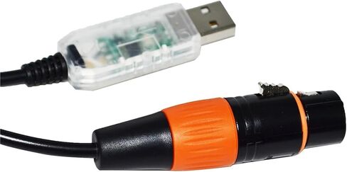 RS485 DMX512 to USB XLR 3PIN 3P DMX Female Controller KABLE(5m,Color C) in Kuwait