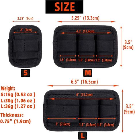 3 PCS EDC Elastic Organizer Patch, Tactical Bag Insert Elastic Bracket Secured with Hook Fastening in Saudi Arabia