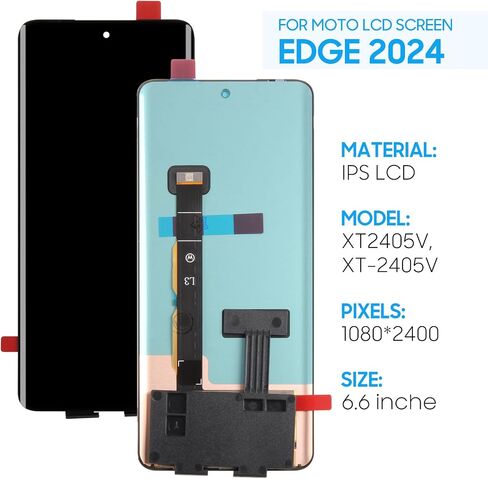 Original for Motorola Moto Edge 2024 Screen Replacement 6.6" for Moto XT2405V, XT-2405V LCD Screen Display Touch Digitizer Assembly Replacement(Not for 2022/2023/ 2025) in Saudi Arabia