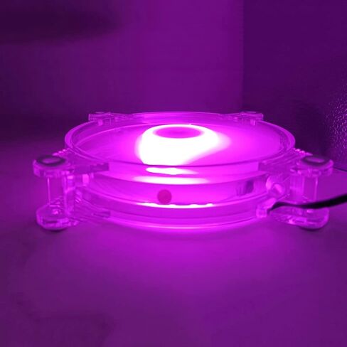 Model Crystal Cold Beauty Transparent Dreamlike Color 12cm 120mm Case Cooling Cooler Fan 3pin 4pin in Saudi Arabia