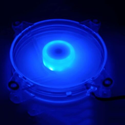 Model Crystal Cold Beauty Transparent Dreamlike Color 12cm 120mm Case Cooling Cooler Fan 3pin 4pin in Saudi Arabia