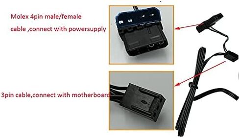 Model Crystal Cold Beauty Transparent Dreamlike Color 12cm 120mm Case Cooling Cooler Fan 3pin 4pin in Saudi Arabia