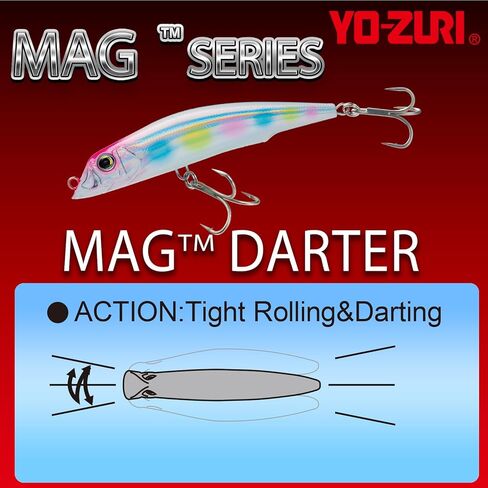 طُعم عائم من Yo-Zuri Mag Darter، لون لؤلؤي، 5 بوصات in Saudi Arabia
