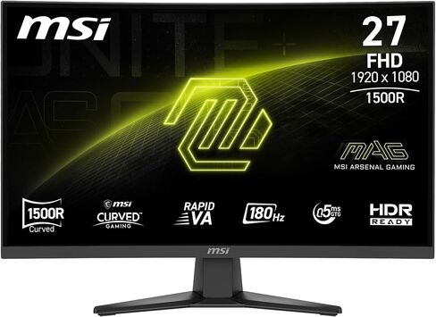MSI MAG 275CQF E18 27 بوصة 2560 × 1440 (QHD) شاشة ألعاب ، 180 هرتز ، المزامنة التكيفية ، HDR جاهزة ، HDMI ، منفذ VGA ، VESA Mountain in Saudi Arabia