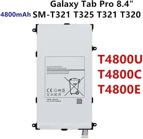 T4800U T4800C T4800E 4800mAh Replacement Battery for Tab Pro 8.4" T320 SM-T321 T325 T321 in Saudi Arabia