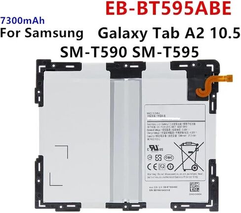 EB-BT595ABE 7300MAH BESTACITION BUTTIONS FOR TAB A2 10.5 SM-T590 SM-T595 T590 T595 مع أدوات in Saudi Arabia