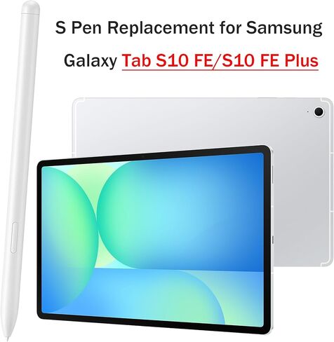 استبدال Tab S10 Fe S Pen لـ Samsung Galaxy Tab S10 Fe ، Tab S10 Fe + Stylus Pen for Galaxy Tab S10 Fe Plus P Pen جميع الإصدارات + 5 Nibs Free ، Nobluetooth (Blue) in Kuwait