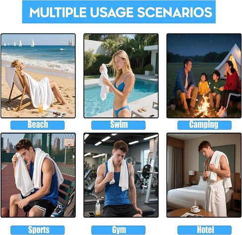 【10-PCS】 ترقية مناشف حمام مضغوطة يمكن ترقيتها للغاية ، ومنشفة سفر ، ومناشف حمامات يمكن التخلص منها للسفر ، و 70 × 140 سم ، وسرعة جافة ، وصحية ، وتوفير الفضاء للتخييم ، والمشي لمسافات طويلة ، و Gym & Hotel Use in Kuwait