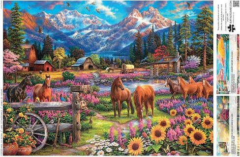 Buffalo Games - Chuck Pinson - Free to Roam - 1000 Piece Jigsaw Puzzle for Adults Challenging Puzzle Perfect for Game Nights - Finished Size 26.75 x 19.75 in Saudi Arabia