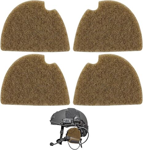 Soulchen 2 Pairs Hook & Loop Deck Set Tactical Headset Hook Loop Patches Compatible with Peltor Comtac Headset in Saudi Arabia