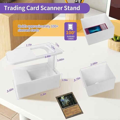 ScanStand لبطاقات التداول القياسية الحجم ، وقصة MTG Card Scanner ، حامل الهاتف مع مربع البطاقة ، المسح الضوئي بسرعة وبطاقات MTG ، المتاحة فقط لمانابوكس in Saudi Arabia