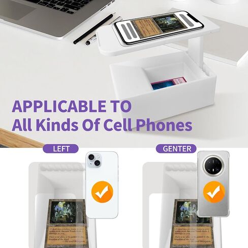 ScanStand لبطاقات التداول القياسية الحجم ، وقصة MTG Card Scanner ، حامل الهاتف مع مربع البطاقة ، المسح الضوئي بسرعة وبطاقات MTG ، المتاحة فقط لمانابوكس in Saudi Arabia