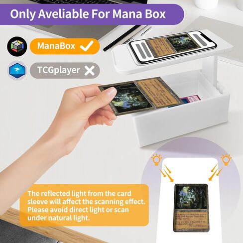 ScanStand لبطاقات التداول القياسية الحجم ، وقصة MTG Card Scanner ، حامل الهاتف مع مربع البطاقة ، المسح الضوئي بسرعة وبطاقات MTG ، المتاحة فقط لمانابوكس in Saudi Arabia