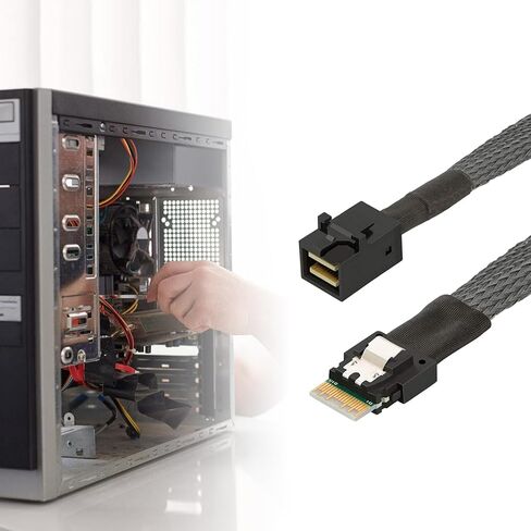 Highly Speed PCIE4.0 SFF8654 4i 38P to SFF8643 Cable for Internal Device Connection 5Ohms Most in Saudi Arabia