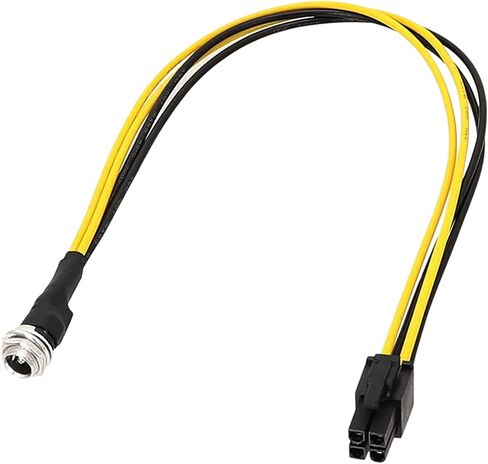 CPU Power Cable DC5525 to Hard Disk CPU 4PIN 4pins Module Power Cord 18AWG 5.5MMx2.1MM/5.5MMx2.5MM in Saudi Arabia