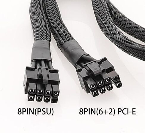 8pin إلى 8pin (6+2) PCIEXPRESS محول كابل كبل كبل الطاقة كابل لذات وحدة المعالجة المركزية أو بطاقة فيديو GPU رسومات in Saudi Arabia