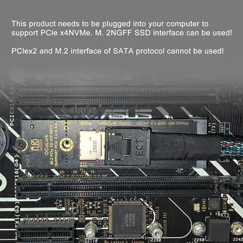 PCIE إلى SFF8612 بطاقة محول التوسع تدعم SFF8611 SFF8612 لمختلف اللوحة الرئيسية in Saudi Arabia