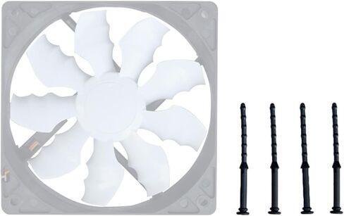 12/24/36Pcs 66mm PC Case Fans Computer Cooling Fan Mount Screws Rivet Rubber Noise Absorbtion Pin CPU Fan Mounting Pin in Saudi Arabia