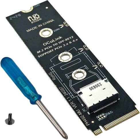 PCIE إلى SFF8612 بطاقة محول التوسع تدعم SFF8611 SFF8612 لمختلف اللوحة الرئيسية in Saudi Arabia