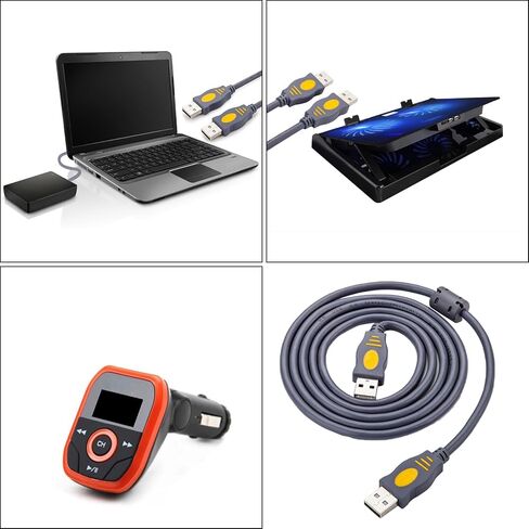 USB 2.0 Cord Male to Male Connection for USB Disk ، وقراء البطاقات ، والطابعات ، والكاميرات in Saudi Arabia