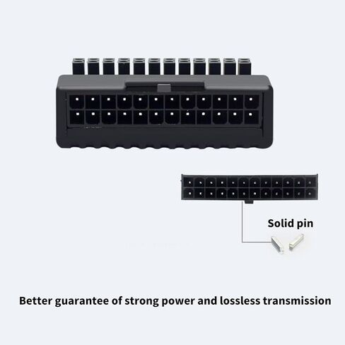 24Pin 90Degree Adapter with 3Pin ARGB Lights for Computer Case Mainboard Power Supply Wiring in Saudi Arabia
