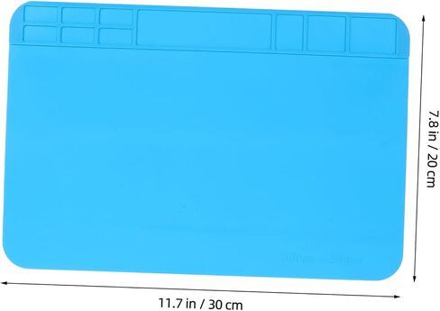 POPETPOP Large Silicone Repair Mat for Computer Phone Repairs Heat Insulation Workbench Mat with Non Slip Base Portable Solder Holder for Stylish Design in Saudi Arabia