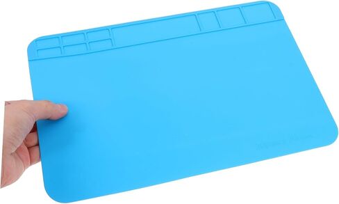 POPETPOP Large Silicone Repair Mat for Computer Phone Repairs Heat Insulation Workbench Mat with Non Slip Base Portable Solder Holder for Stylish Design in Saudi Arabia