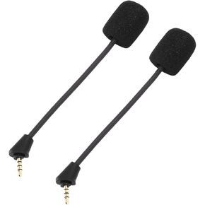 Yoidesu 2pcs Replacement Microphone, Replacement Game Mic for Cloud II, Noise Cancelling Headphone mic with 3.5mm Detachable, 2Pcs Foam Cover in Kuwait