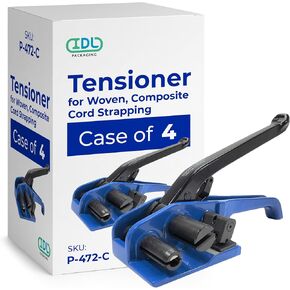 IDL Packaging P-472 Tensioner for Woven, Composite Cord Strapping up to 1 1/2" Width - Strap Cord Can Be Used with Buckles for Re-Tensioning - Hard and Durable Banding Tool with Built-in Cutter in Kuwait