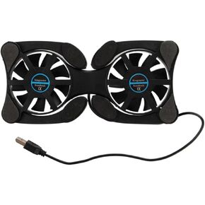 Foldable Laptop Cooling Stand, USB Powered Laptop Stand with Dual Fans for Laptop PC Notebook in Saudi Arabia