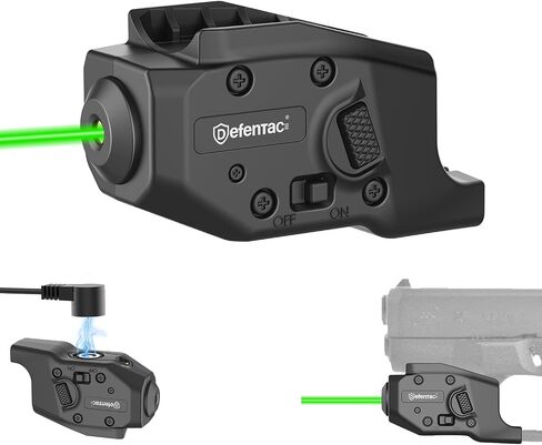 DEFENTAC Green Laser Sight is Exclusive Compatible with Glock G26/G27/G28/G33/G39 Only, Momentary and Strobe in Kuwait