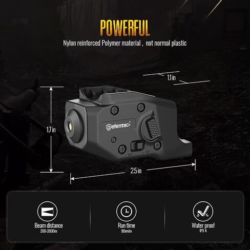 DEFENTAC Green Laser Sight is Exclusive Compatible with Glock G26/G27/G28/G33/G39 Only, Momentary and Strobe in Kuwait