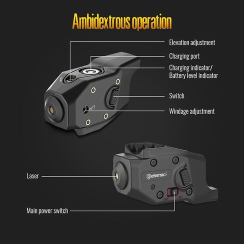DEFENTAC Green Laser Sight is Exclusive Compatible with Glock G26/G27/G28/G33/G39 Only, Momentary and Strobe in Kuwait