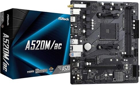 ASRock A520M/AC Micro ATX Motherboard (Renewed) in Saudi Arabia
