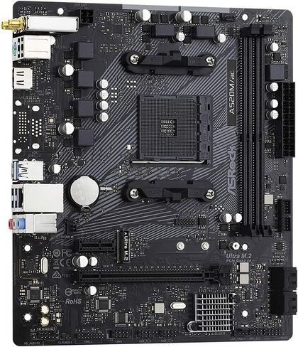 ASRock A520M/AC Micro ATX Motherboard (Renewed) in Saudi Arabia