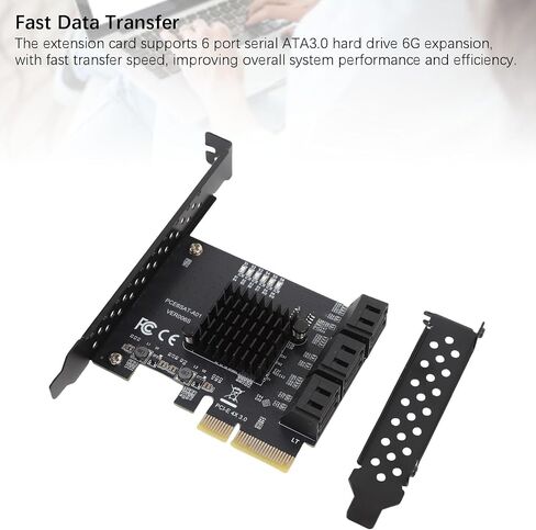 Tangxi PCIe إلى 6 Port Serial ATA3.0 بطاقة تمديد 6G ، وسرعة نقل سريعة مع شرائح ASM1166 ، لمختلف أنظمة التشغيل وتكوينات الأجهزة in Saudi Arabia