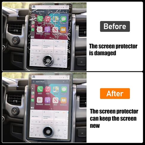 Moonlinks Tempered Glass Screen Protector 15.5" Compatible with 2022 2023 2024 Ford Expedition(Limited/Timberline/King Ranch/Platinum) Navigation Touchscreen Protector High Definition 9H Hardness 1PCS in Saudi Arabia
