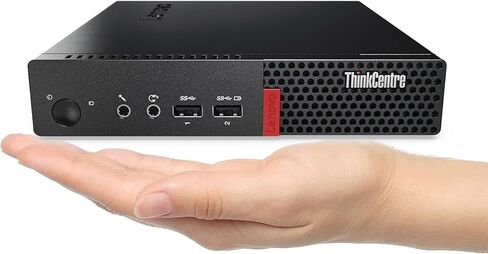 Lenovo Thinkcentre M910Q كمبيوتر سطح المكتب الصغير ، Intel Core I5-7500t تصل إلى 3.3 جيجا هرتز ، ذاكرة الوصول العشوائي 16 جيجا بايت ، 512 جيجا بايت SSD ، HDMI ، Wi-Fi ، Bluetooth ، Windows 10 Pro (متجدد) in Saudi Arabia