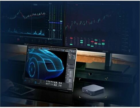 ASUS ExpertCenter PN54 Barebone Mini PC with AMD RyzenTM AI 7 350 Processor, DDR5 RAM, Dual Storage Design, WiFi 7 & BT 5.4, Voice Command, Toolless Chassis Access, USB-C, Hardware TPM, & VESA Mount in Saudi Arabia