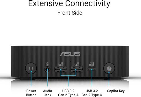 ASUS ExpertCenter PN54 Barebone Mini PC with AMD RyzenTM AI 7 350 Processor, DDR5 RAM, Dual Storage Design, WiFi 7 & BT 5.4, Voice Command, Toolless Chassis Access, USB-C, Hardware TPM, & VESA Mount in Saudi Arabia