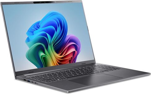 Acer Aspire 16 AI Copilot+ PC | 16 "Wuxga 120Hz عرض متعدد اللمس | Snapdragon X X1-26-100 | NPU: 45 TOPS-GPU: تصل إلى 1.7 TFLOPS | 16GB LPDDR5X | 512GB PCIE GEN 4 SSD | WI-FI 7 | A16-11MT-X669 in Saudi Arabia
