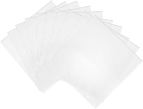 Pretyzoom 10pcs الأكمام السجلة فينيل الأكمام واضحة الأغطية اللاصقة للحماية لحماية الأكمام الخارجية الأكمام الخارجية ضد الخدوش والسوائل in Saudi Arabia