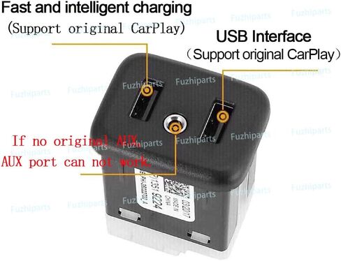 13509942 Dual USB Port Interface Box AUX Jack Carplay Adapter Module fit for GMC Chevrolet Buick Cadillac Chevy 2016 17 18(13510854/13519224/13523018/13519225/13509943) in Saudi Arabia