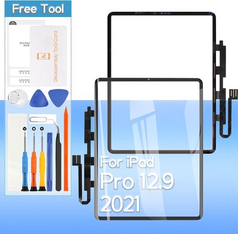 استبدال شاشة اللمس لأجهزة iPad Pro 12.9 5th 2021 A2379 ، A2461 ، A2462 12.9 "Monb Glass Touch Digitizer مع أدوات (لا تشمل شاشة LCD) in Saudi Arabia